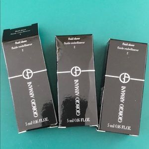 Three pieces Giorgio Armani Fluid Sheer Shade 2